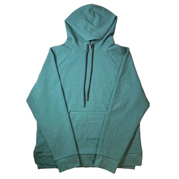 Janji Circuit Knit Hoodie Teal Unisex M/Sm. W/Lg. Running Pockets Wicking - Picture 1 of 9